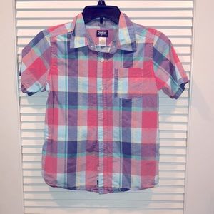 NWOT Oshkosh boys sz12 button-up shirt